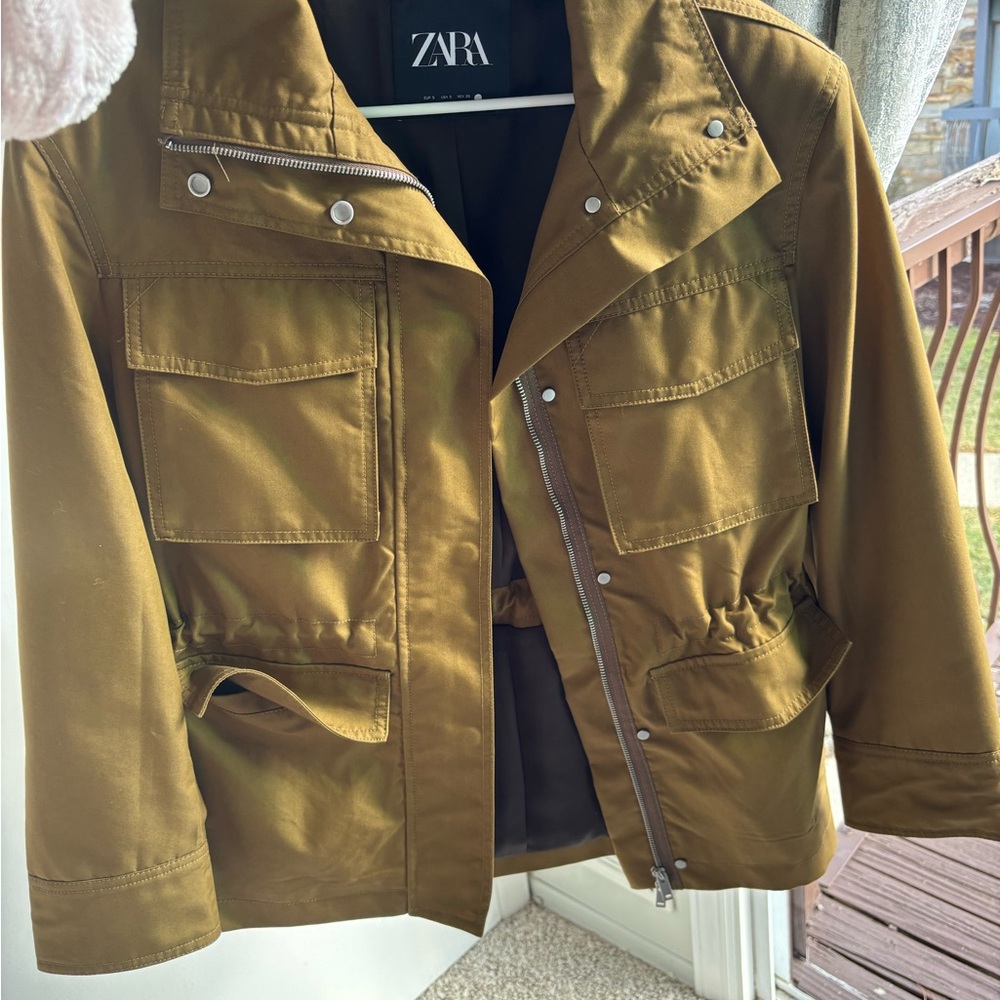 Zara Women's Olive Utility Jacket